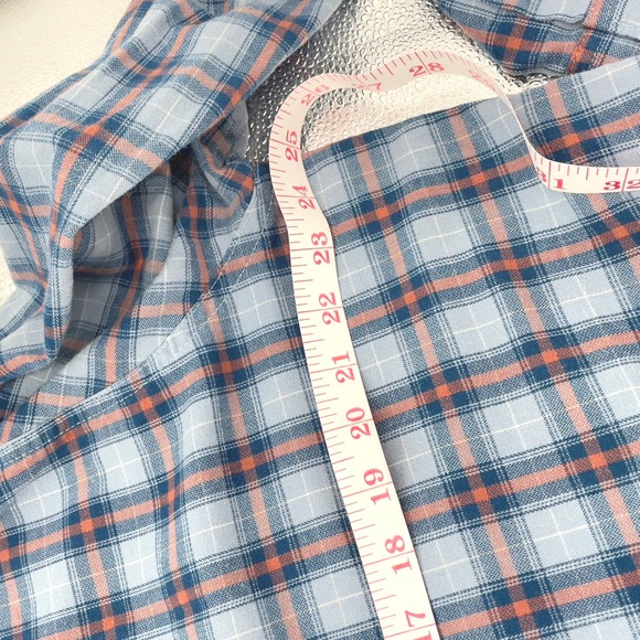 Wrangler‎ Mens XL Blue Plaid Western Cowboy Long Sleeve Button Up Shirt - Picture 9 of 10